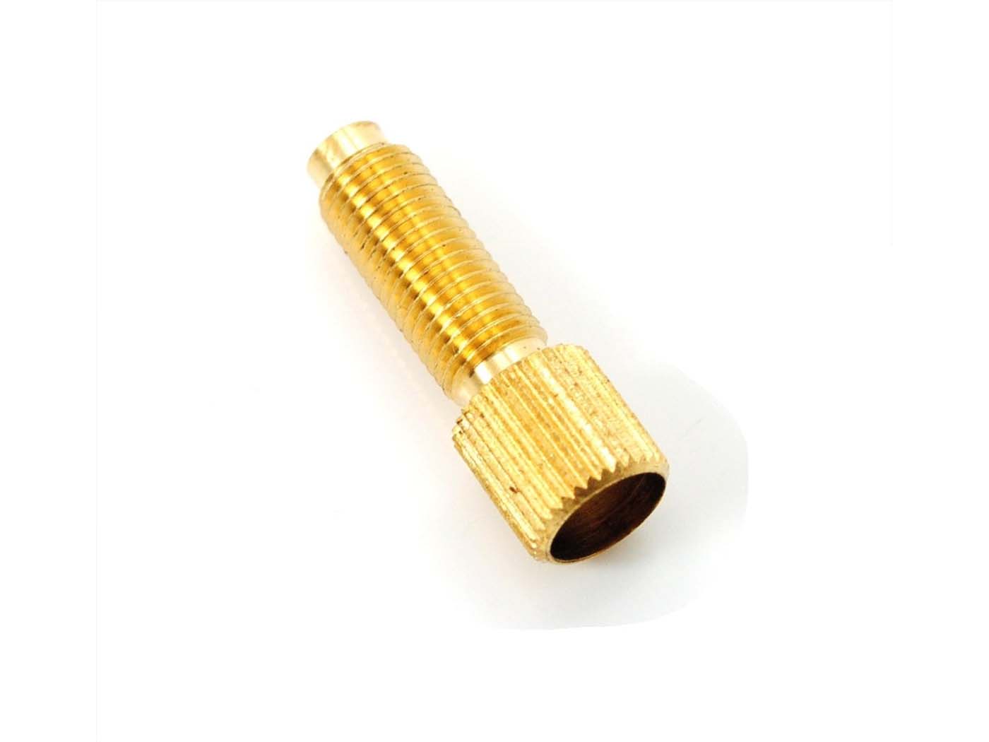 Reguliavimo varžtas Bing žalvario M6 x 25 mm, skirtas Zündapp, KS 50, Type 517, Cross, Sport, Super Sport