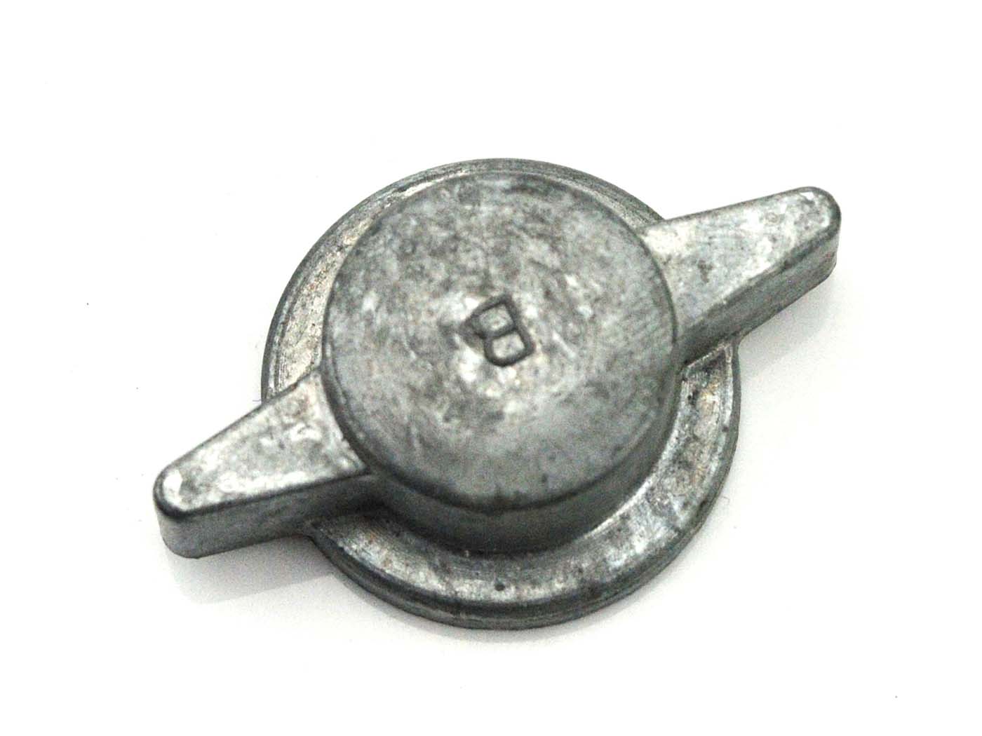 Bing karbiuratoriaus galo metalo veržlė, skirta Triumph Fips Knirps, Zündapp Motor, Sachs 50, Gritzner Brummi, ILO H 48, FM F FP Rex 34, 40, Varel Flink, Combimot, Combinette, Wacker DS 50