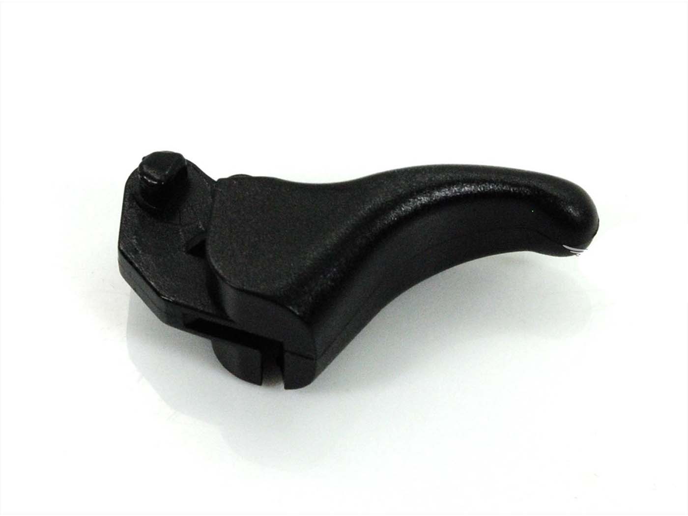 Droselio svirtis juodas plastikas skirtas Zündapp GTS, KS, C 50 Sport, Kreidler Florett, Hercules K, MK, Prima, Supra, XE, Puch mopedas, mokick, lengvas motociklas, motociklas, mopedai
