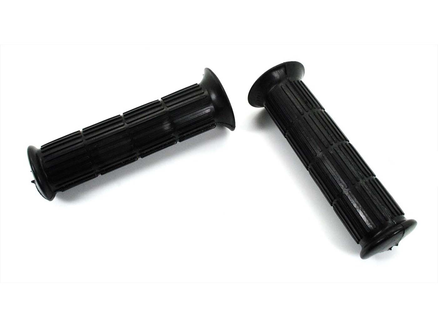 Rankenos gumos komplektas juodas 130mm 22/24mm 32mm mopedui, mopedui, mokick