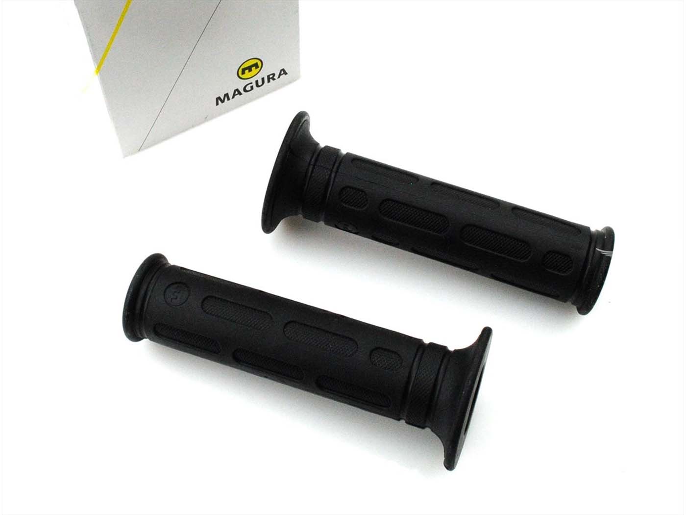 Guminė rankena Magura juoda 120mm 24mm/22mm, skirta Zündapp KS, Kreidler, Hercules K, KX, MK, Puch, KTM, DKW, KKR, Mokick