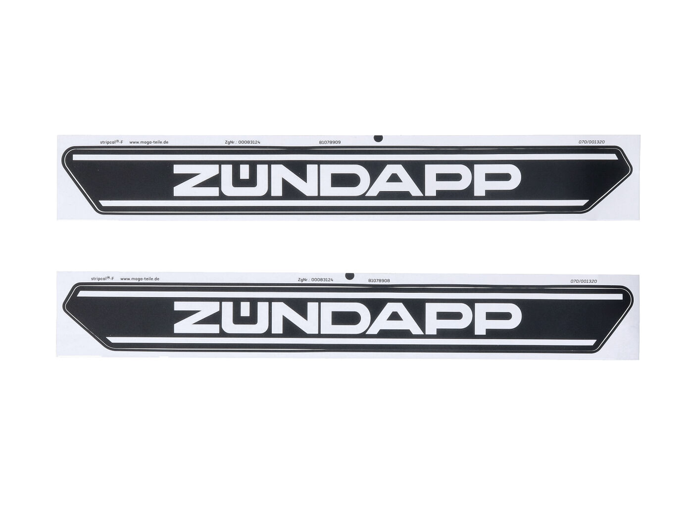 Bako lipdukų komplektas 3 dalių ilgis 300mm aukštis 33mm mopedui mokick