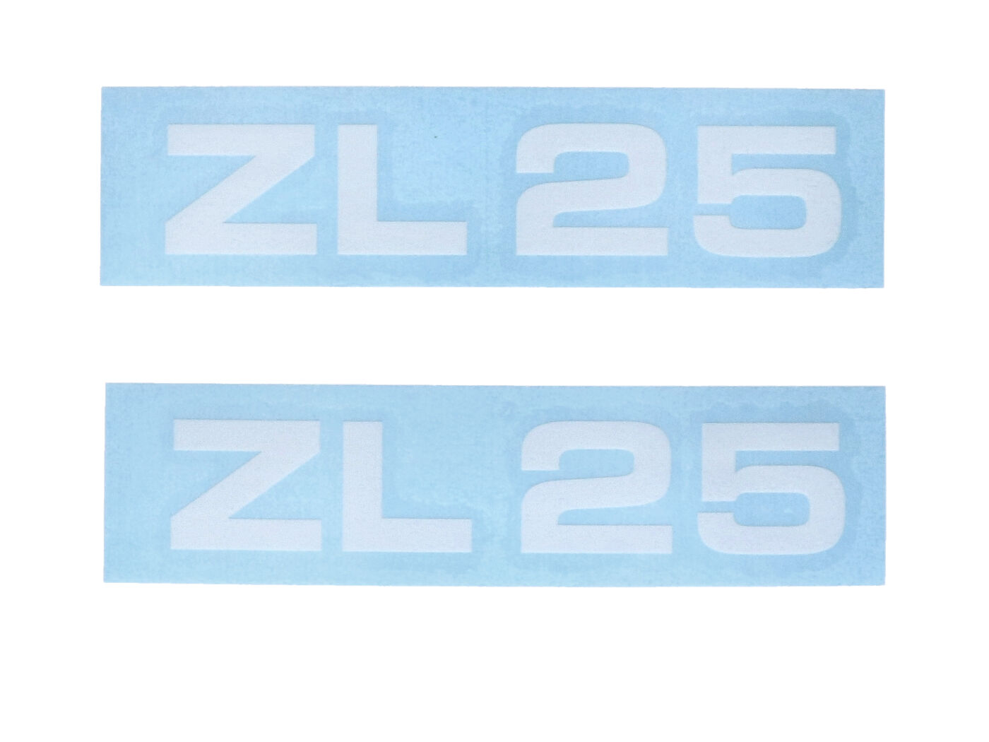 Lipdukų komplektas MOGA 2 dalys plotis 95mm aukštis 17mm, skirtas Zündapp ZL 25