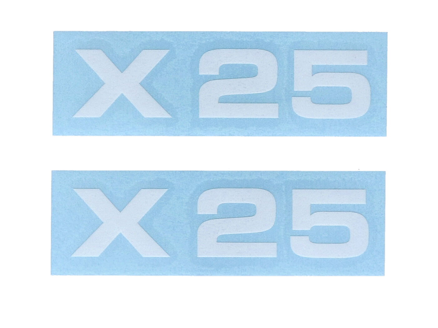 Lipdukų komplektas MOGA 2 dalių pločio, 74 mm aukščio, 17 mm, skirtas Zündapp X 25