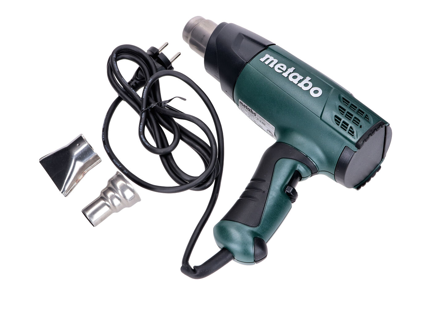 Karšto oro pistoletas Metabo H16-500 1600W iki 500°C variklio ir guolių surinkimui