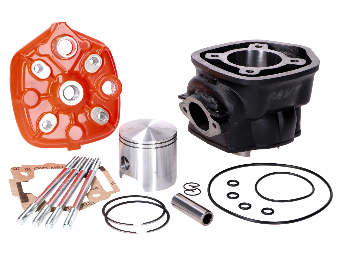 Didelės skylės Cilindro komplektas MVT Iron Max 90cc 45mm PP=13mm Piaggio/Derbi D50B0