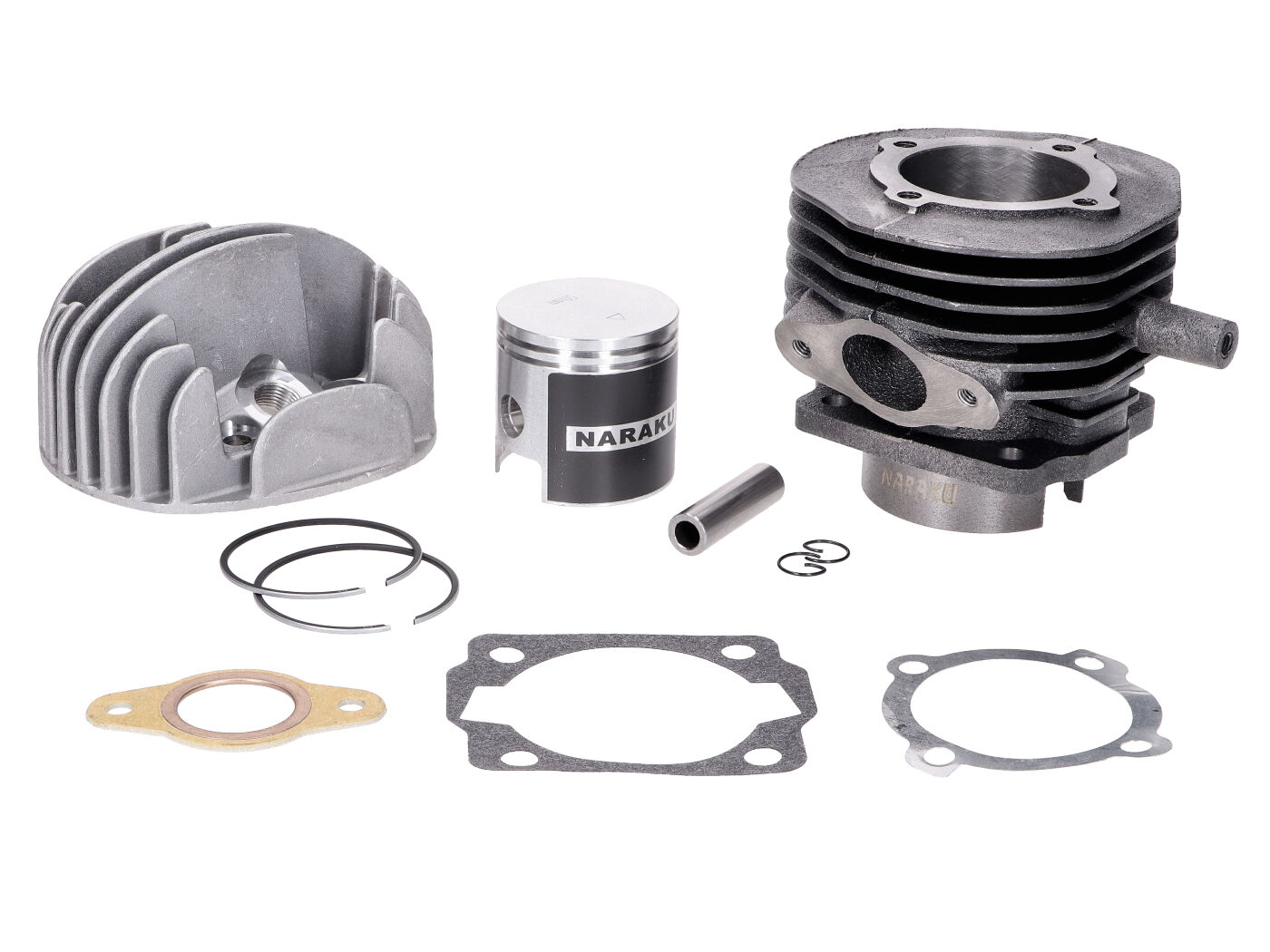 Cilindro komplektas Naraku 85cc 50mm su cilindro galvute Vespa V50, PK, Special, Ape 50