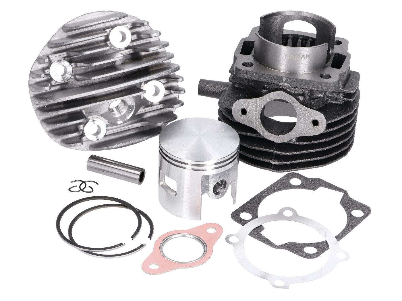 Cilindro komplektas Naraku 102cc 55mm įsk. cilindro galvutė Vespa V50, Special, PK, Ape
