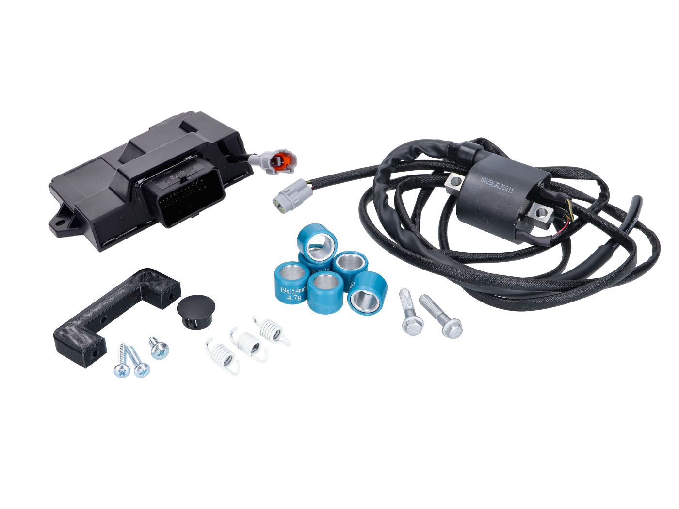 panaikinimo komplektas su ECU / CDI bloku Naraku Piaggio Liberty, Zip, Vespa Primavera Euro5