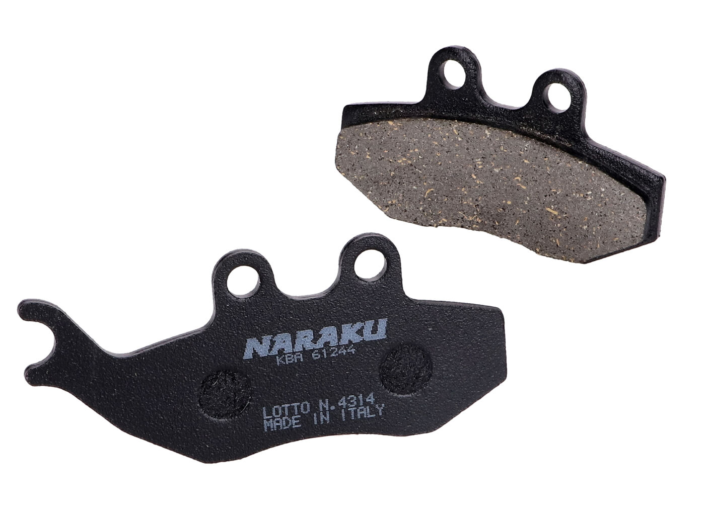Stabdžių kaladėlės Naraku organic, skirtos Italjet Millenium, Rieju RS2 50, Keeway TX