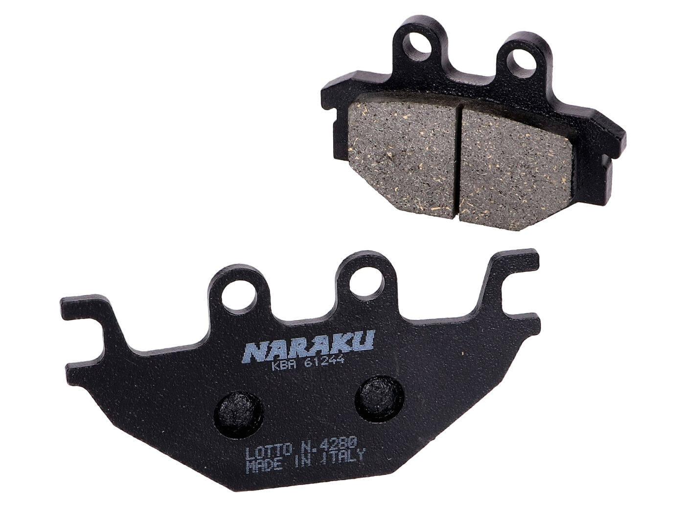Stabdžių kaladėlės Naraku organinės Kymco KXR, MXU, Maxxer, UXV, SYM Quad Lander, Yamaha MT, YZF-R