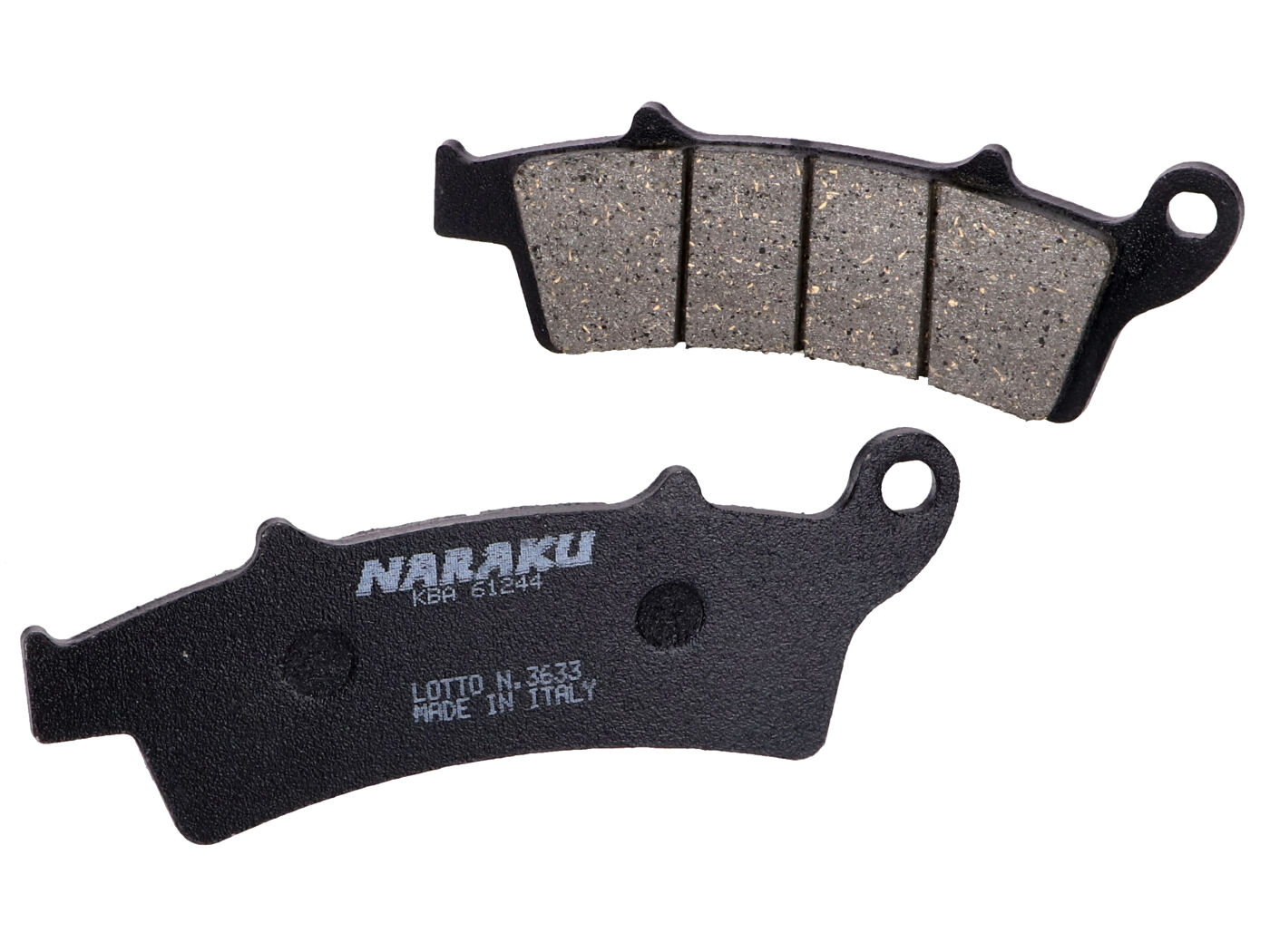 Stabdžių kaladėlės Naraku organic, skirtos Aprilia, Kymco People GT, Malaguti, Piaggio