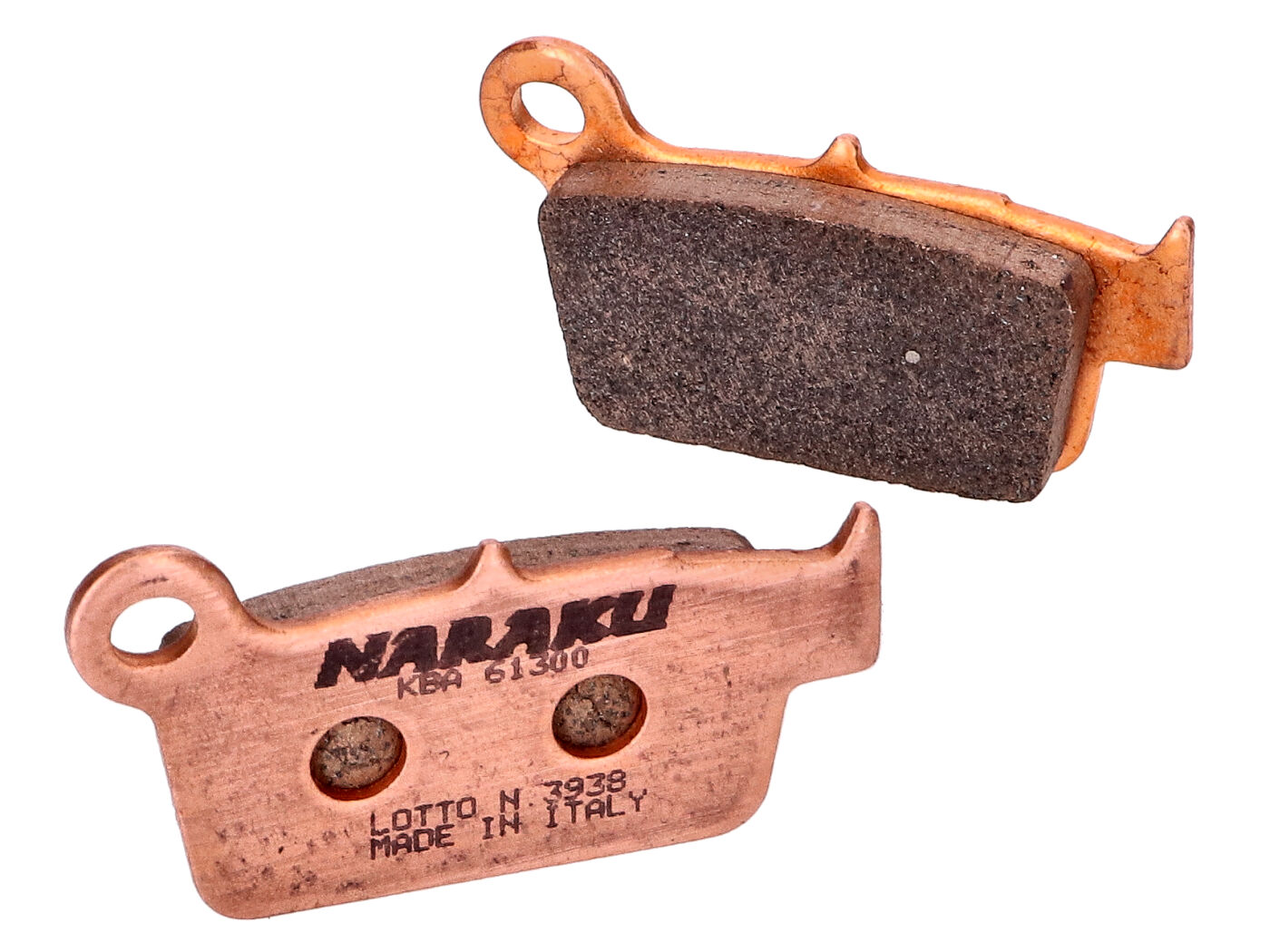 Stabdžių kaladėlės Naraku sinterinės Aprilia MXV, SXV, Fantic, GasGas, Kawasaki KX, Sherco, Suzuki RM-Z, TM, Yamaha YZ, WR