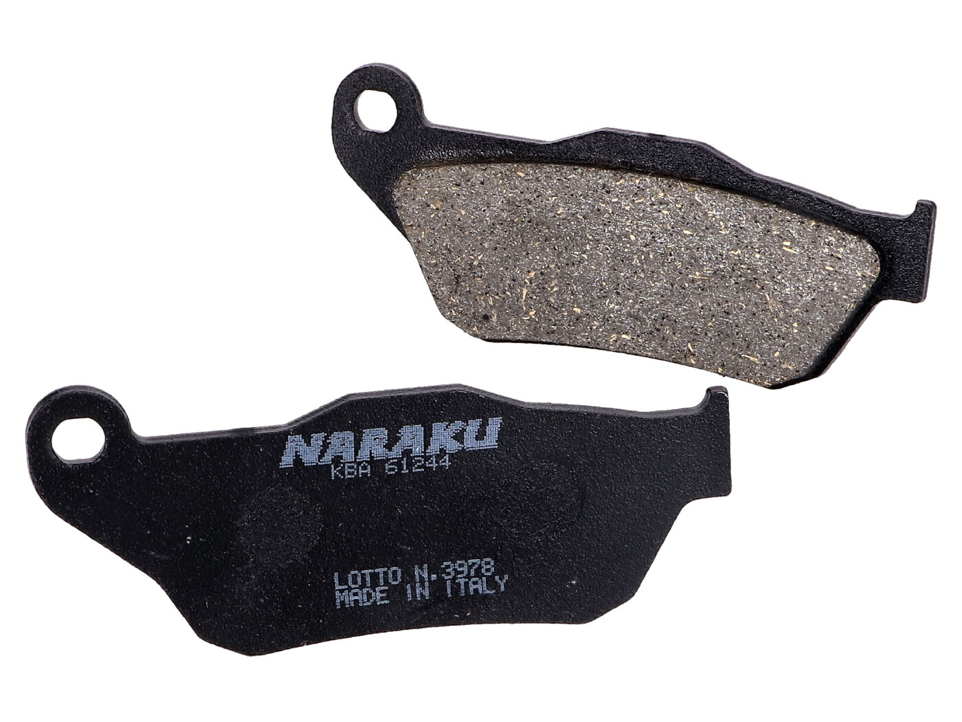 Stabdžių kaladėlės Naraku organic, skirtos MBK Skycruiser 125i, Yamaha X-Max 125i, 250i