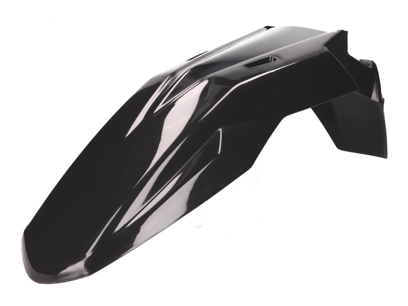priekinis sparnas OEM juodas, skirtas Aprilia RX, SX, Derbi Senda, Gilera RCR, SMT 50 Euro4 2018-