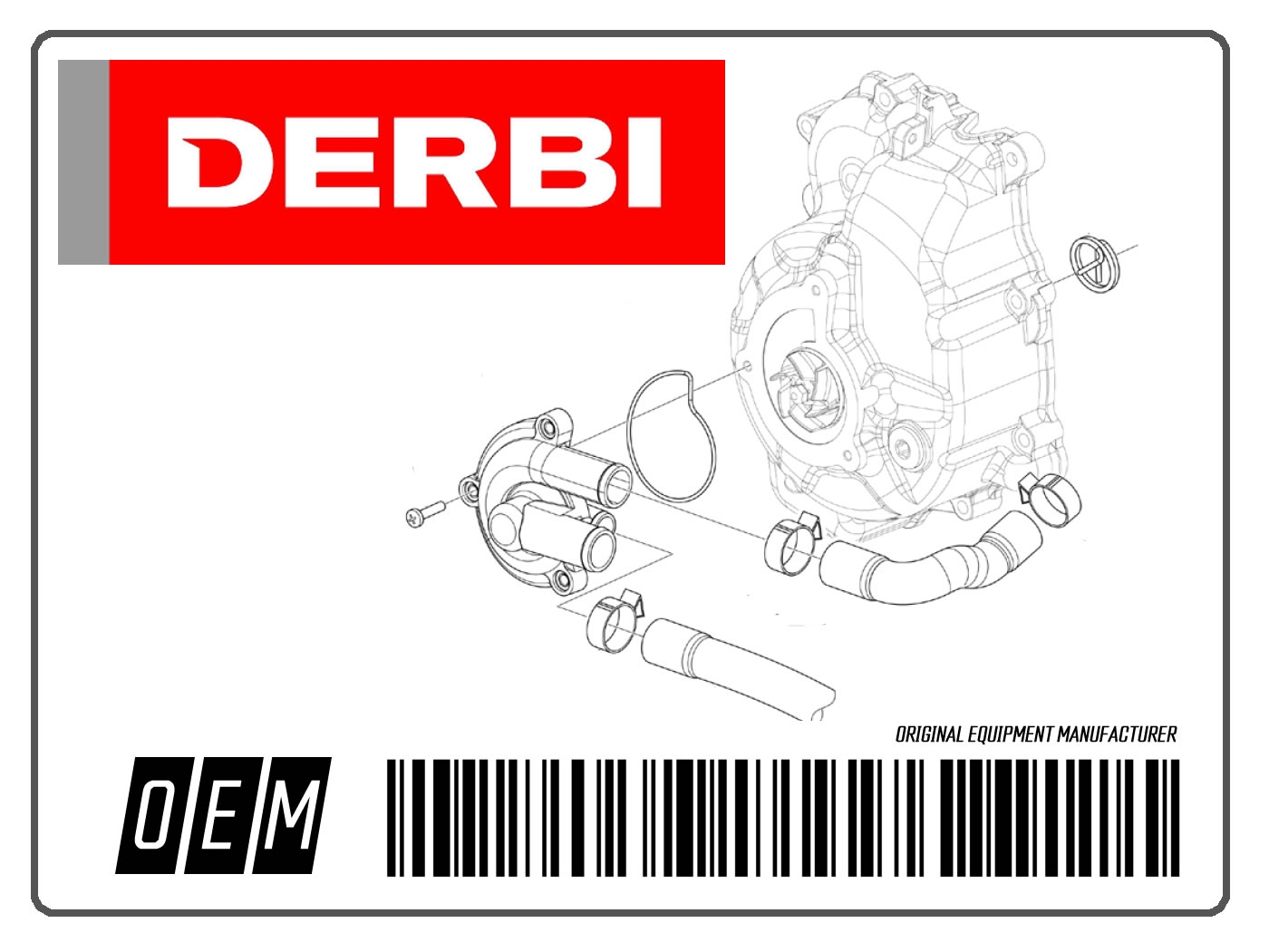 Stūmoklių komplektas (B) OEM Piaggio / Derbi variklio D50B0 (ketaus cilindras) = ​​PI-8770700002