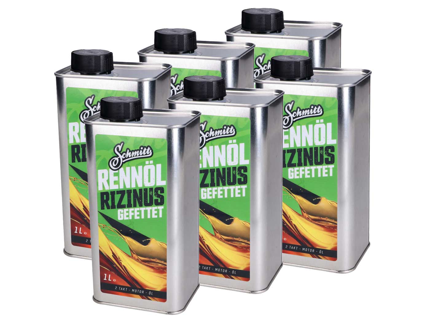 variklinė alyva 2-taktis Schmitt race ratukas sixpack 6x1l