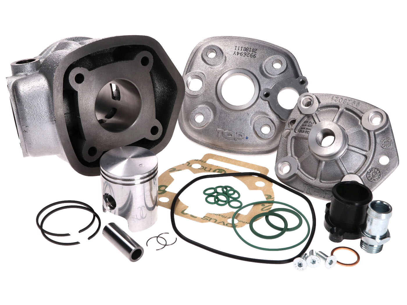 Cilindro komplektas Top Performances Racing 50cc 40mm, skirtas Derbi Senda, GPR, Gilera GSM, SMT, RCR, Zulu EBE, EBS