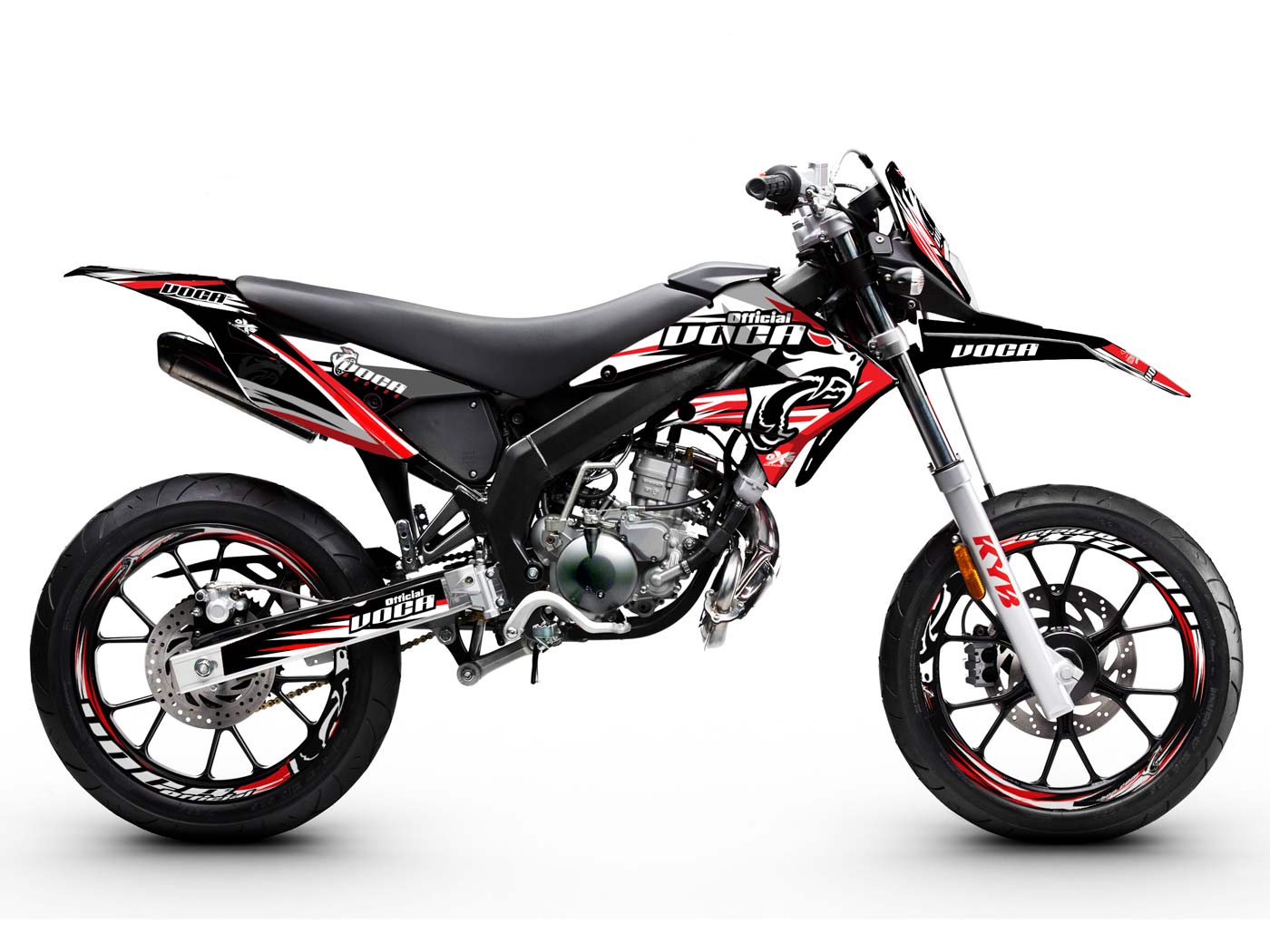 lipdukų komplektas VOCA Racing, skirtas Derbi DRD Racing, Gilera SMT 10-17