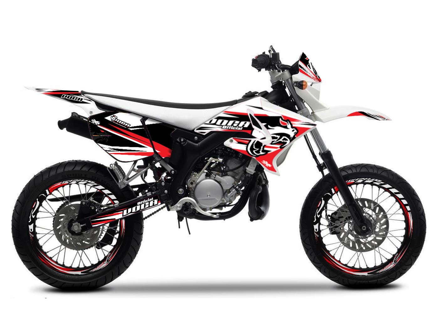 lipdukų komplektas VOCA Racing, skirtas Yamaha DT, MBK X-Limit 04-10