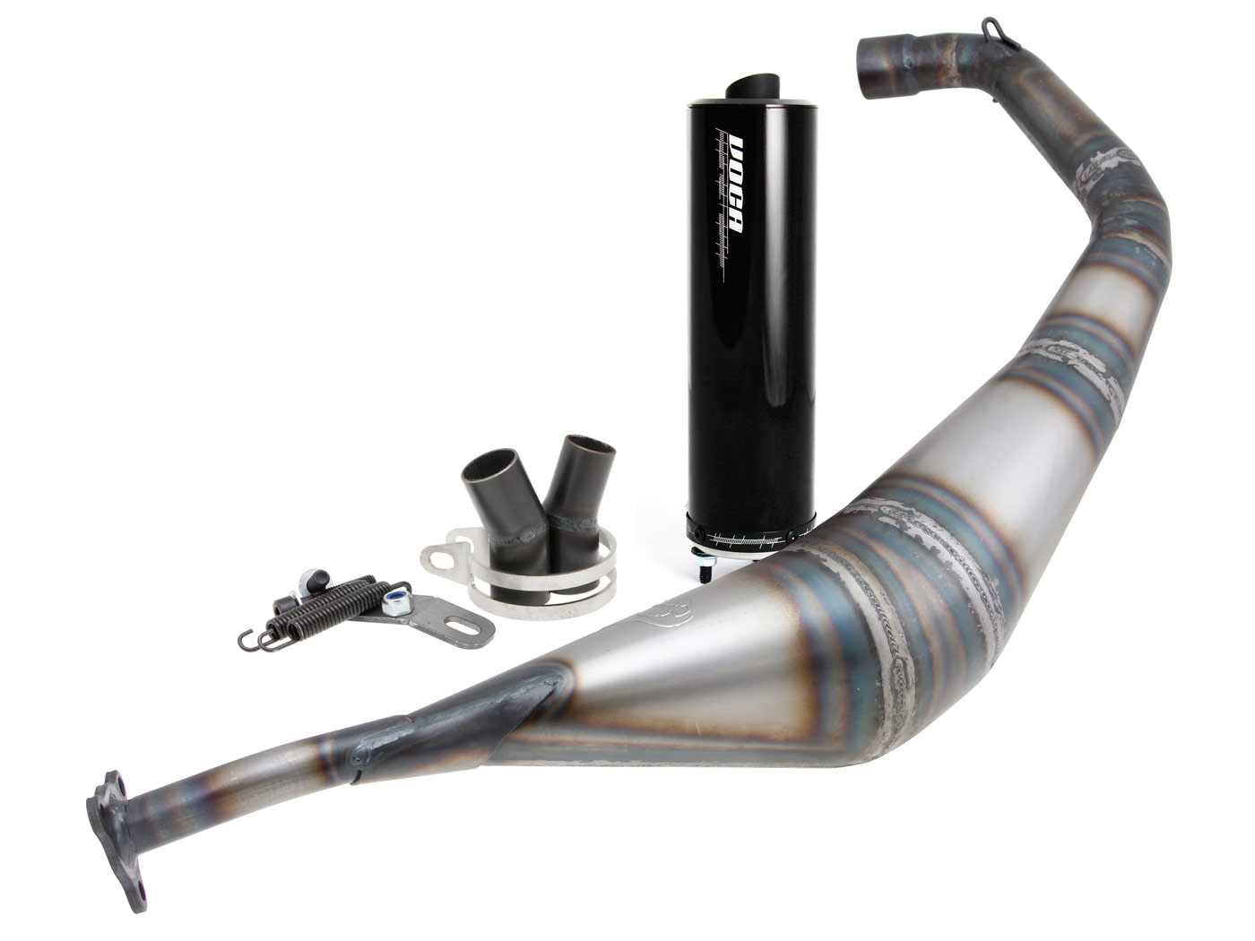 išmetimo VOCA Warrior 50/70cc juodas duslintuvas Minarelli AM6