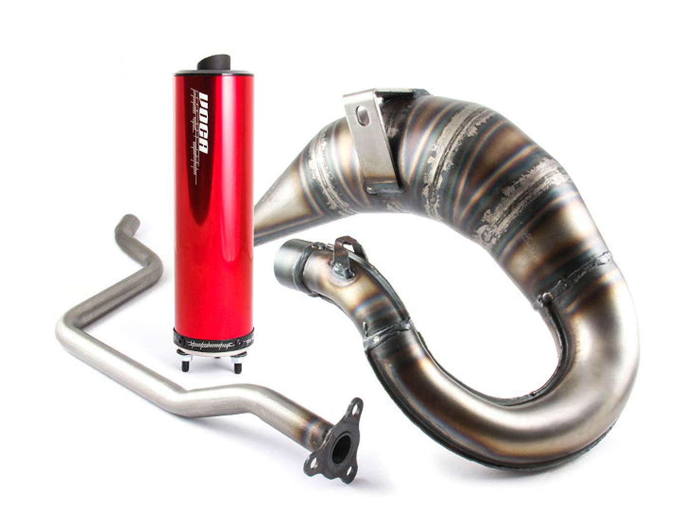 išmetimo VOCA Cross Rookie 50/70cc raudonas duslintuvas Yamaha DT50, MBK X-Limit, MH RYZ