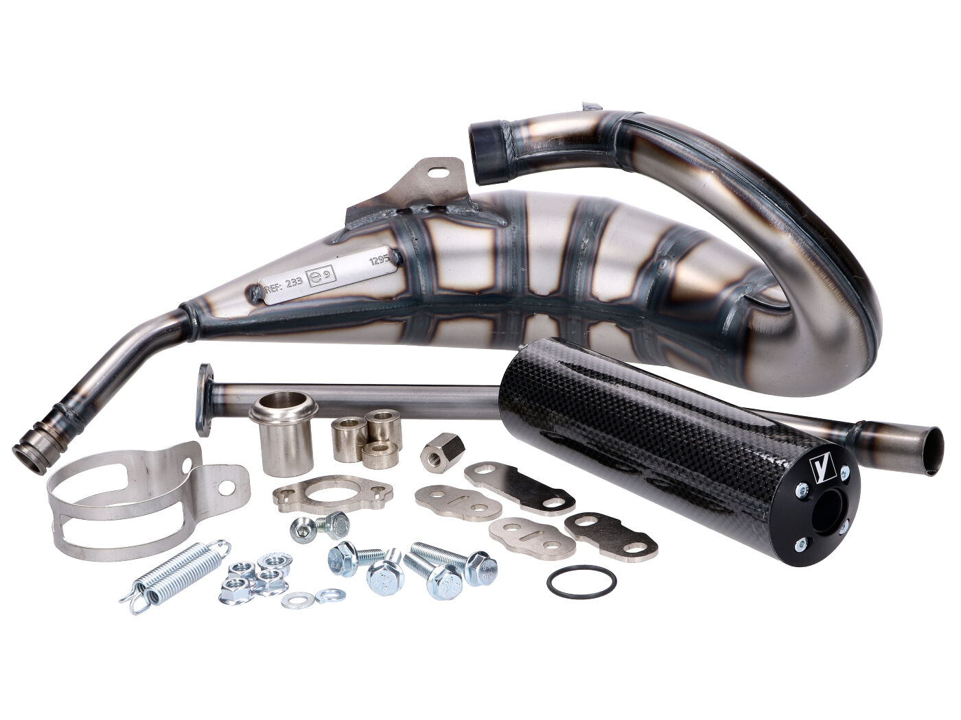 Duslintuvas Yasuni Cross HM MAX Carbon Look, skirtas Aprilia RX, SX, Derbi R, SM, Gilera RCR, SMT
