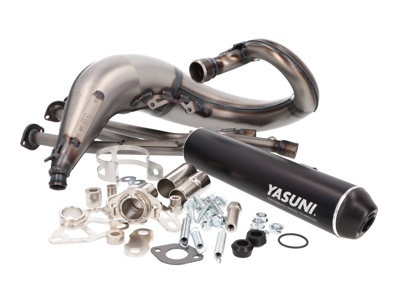 Duslintuvas Yasuni Cross ML MAX juodas Yamaha DT50, MBK X-Limit, Peugeot, Malaguti, Motorhispania