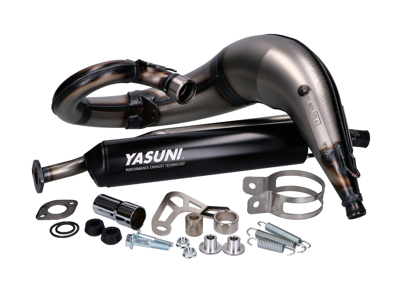 juodas Duslintuvas Yasuni Cross ML MAX, skirtas Sherco 50 SE-R, SE-RS, SM-R, SM-RS = YA807TB-D72