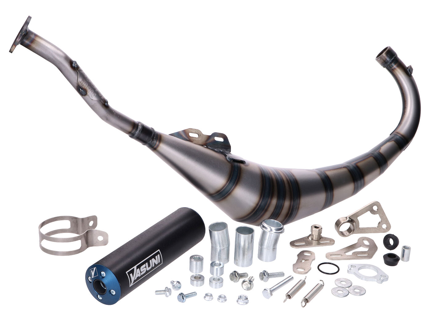 Duslintuvas Yasuni R2 MAX PRO mėlynas, skirtas Aprilia RS 50, Yamaha MBK TZR 50, Rieju RS2, RS3 Naked, Pro Minarelli AM6